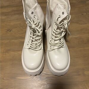 Platform combat boots